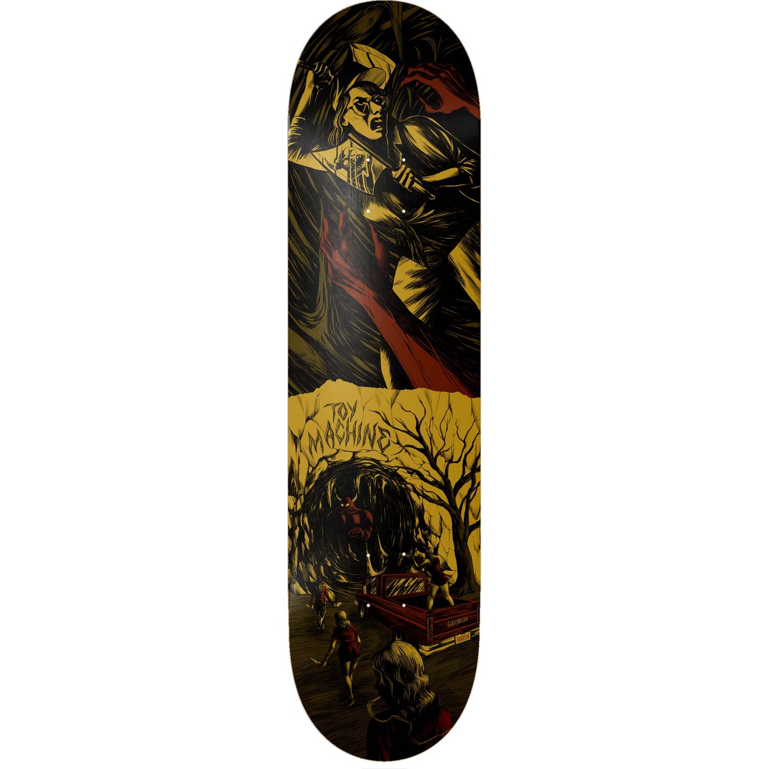 Toy Machine Horror Show Skateboard Deck - Martin 8"