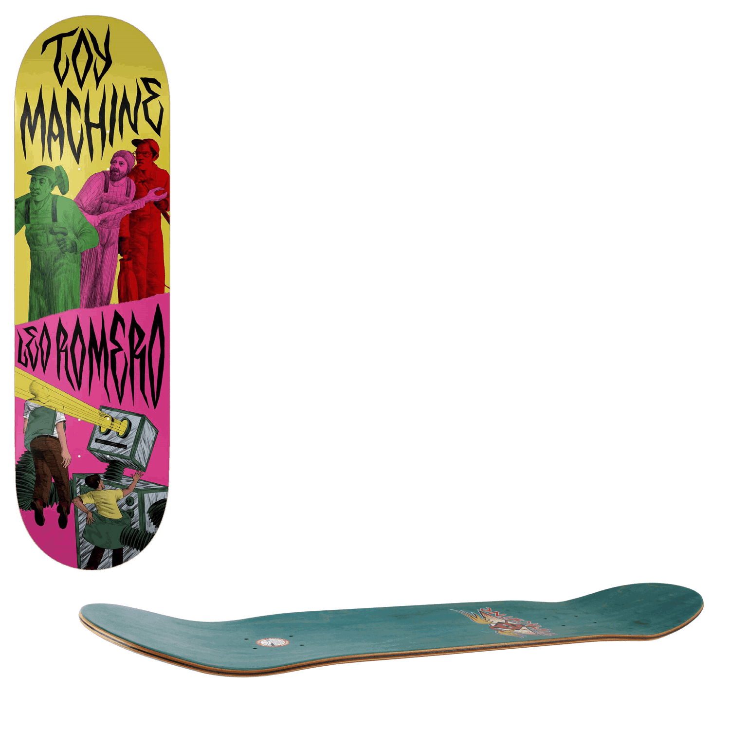 Toy Machine Horror Show Skateboard Deck - Romero 8.5"
