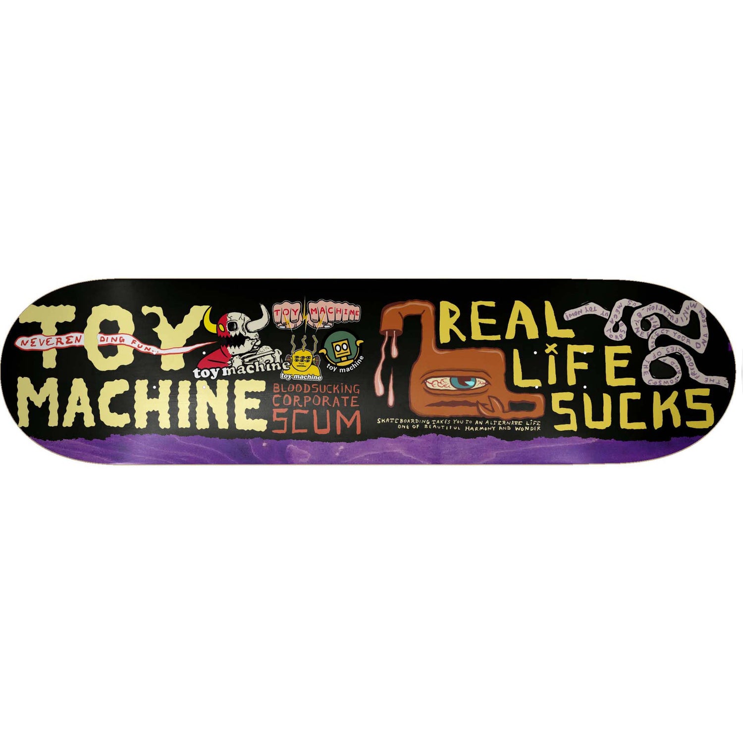 Toy Machine Neverending Skateboard Deck 8.25"