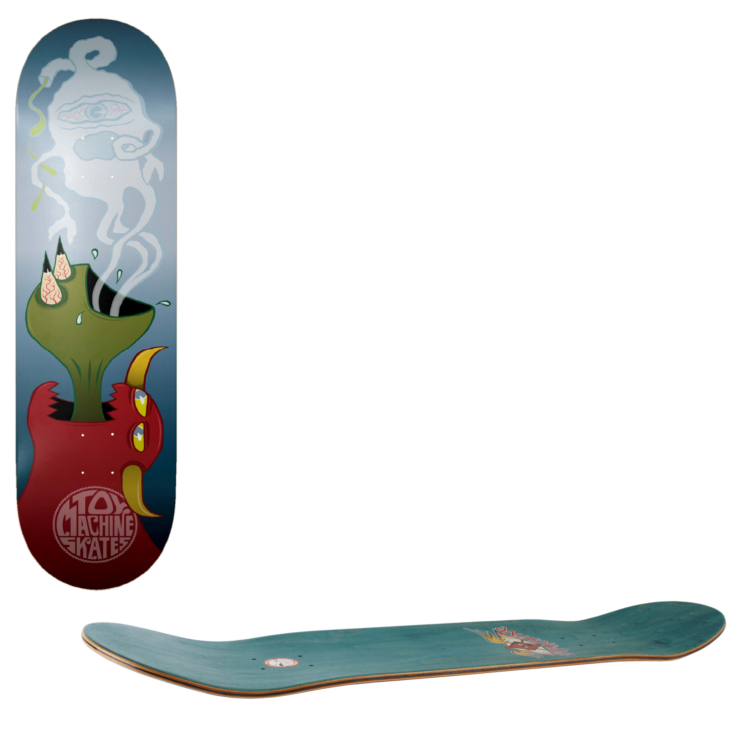 Toy Machine Who Eats Who Skateboard Deck 8.13"