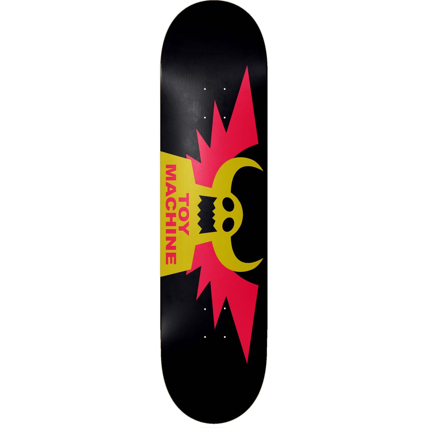 Toy Machine Winged Skateboard Deck - Black 8.25"