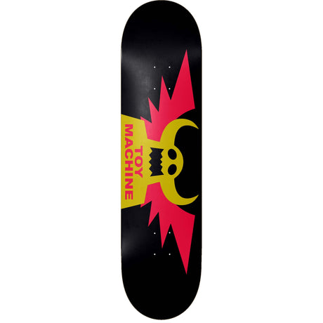 Toy Machine Winged Skateboard Deck - Black 8.25"