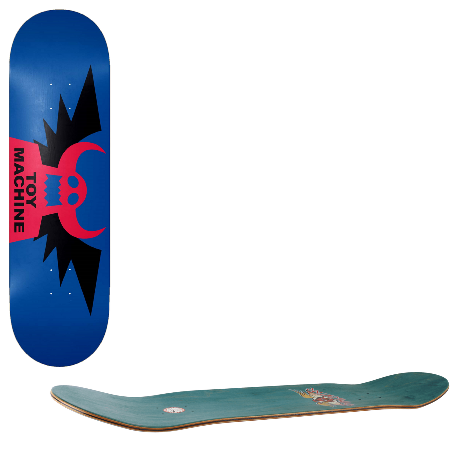 Toy Machine Winged Skateboard Deck - Blue 8.5"