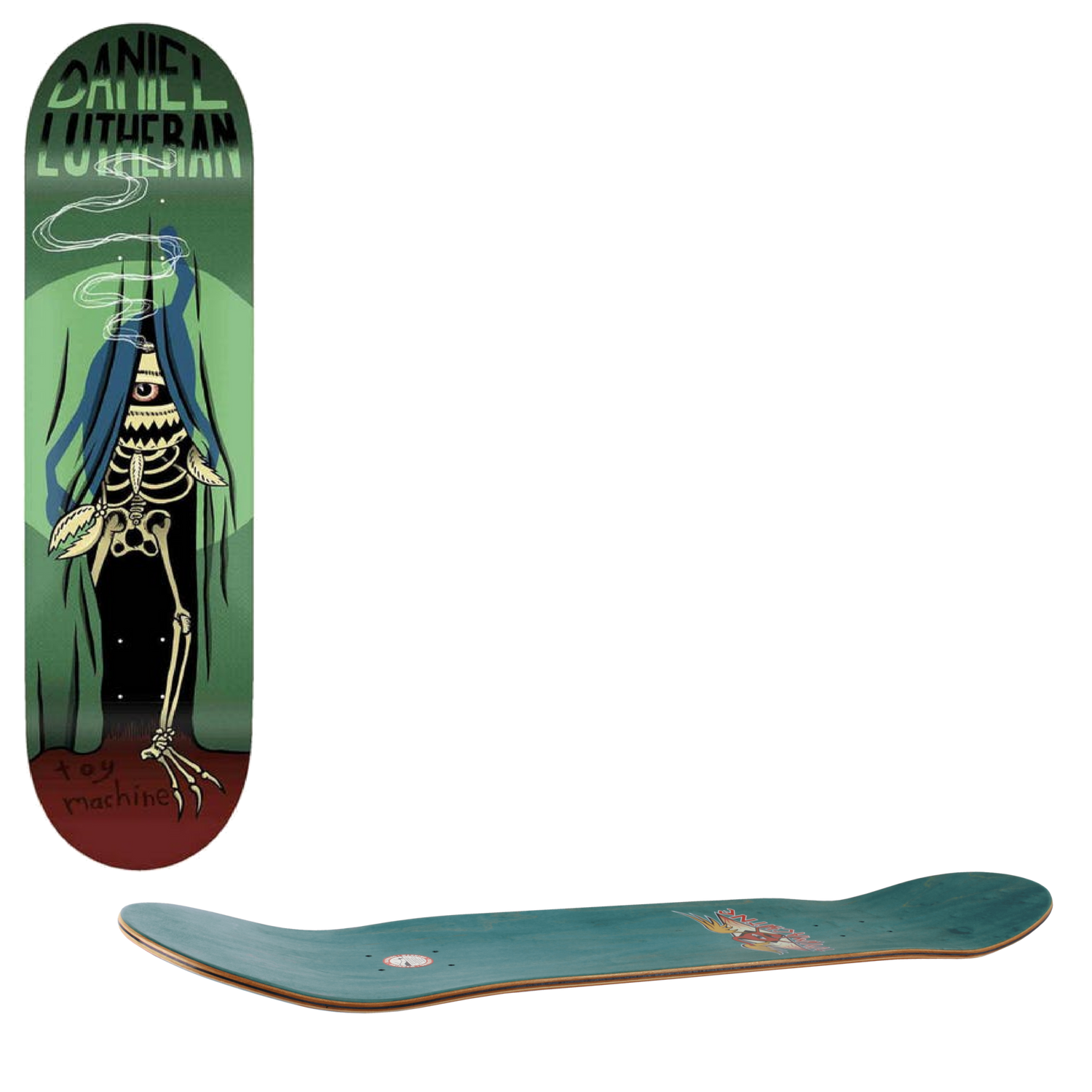 Toy Machine Curtain Skateboard Deck - Lutheran 7.88''