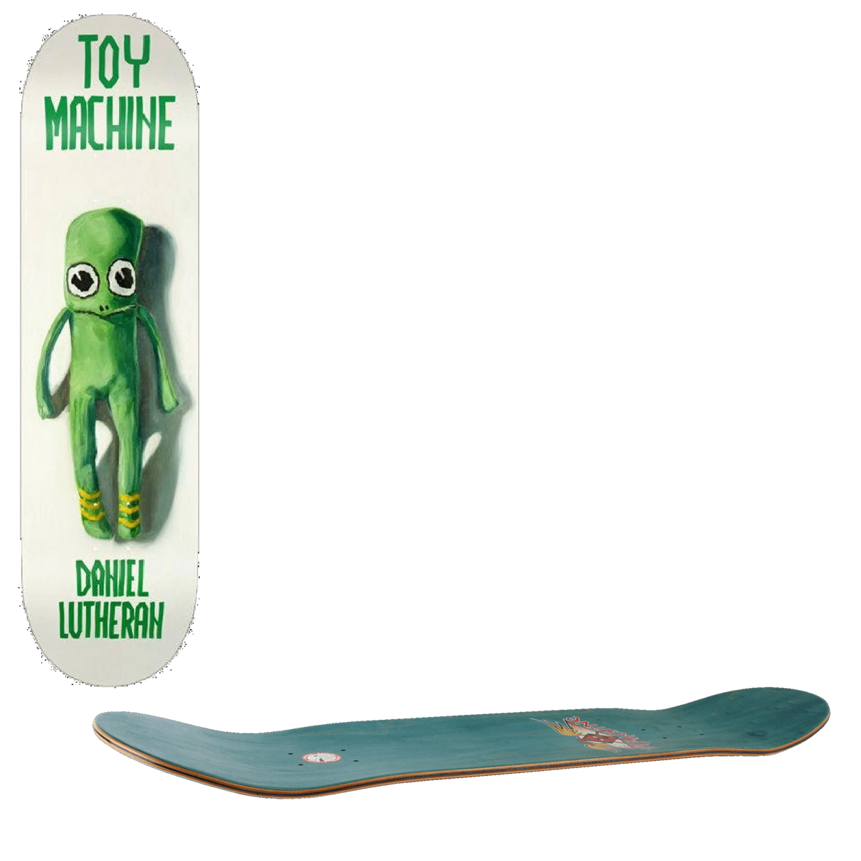 Toy Machine Doll Skateboard Deck - Lutheran 8''