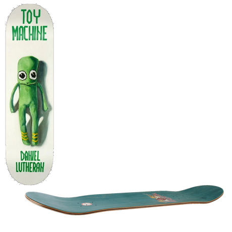 Toy Machine Doll Skateboard Deck - Lutheran 8''