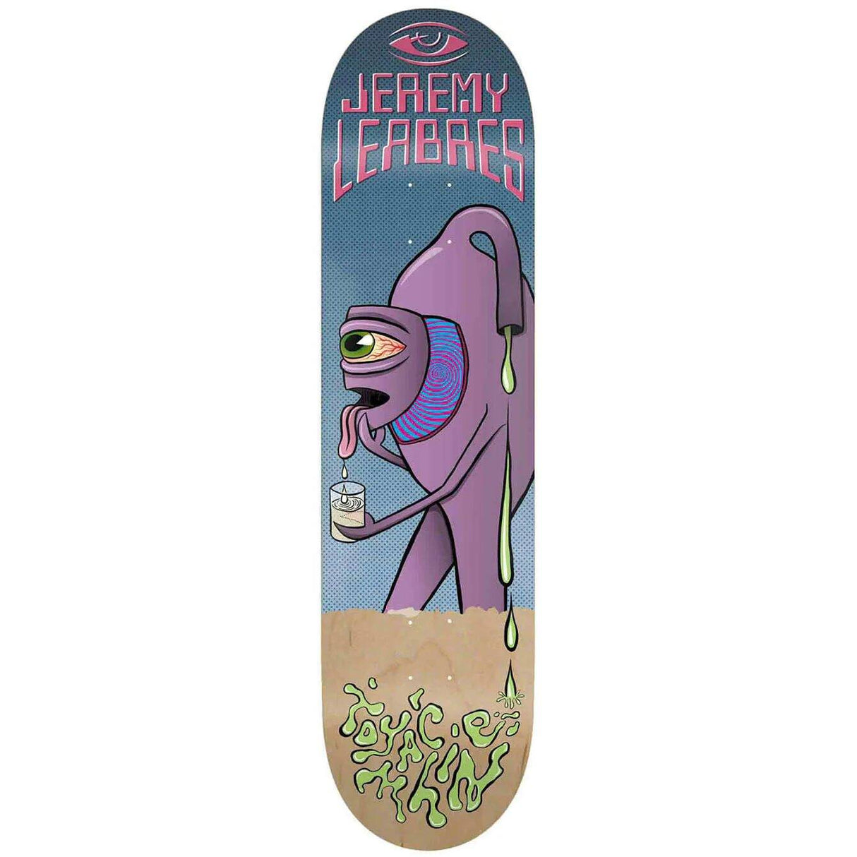 Toy Machine Face Off Skateboard Deck - Leabres 8.38''