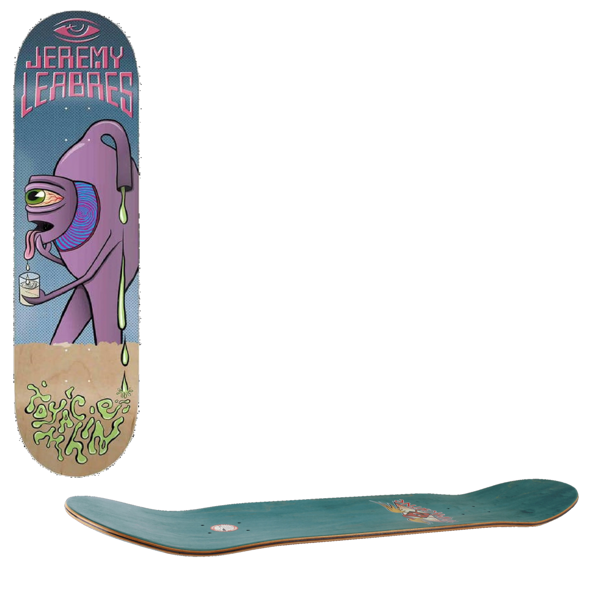 Toy Machine Face Off Skateboard Deck - Leabres 8.38''