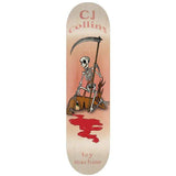 Toy Machine Reaper Skeleton Skateboard Deck - Collins 8.25''