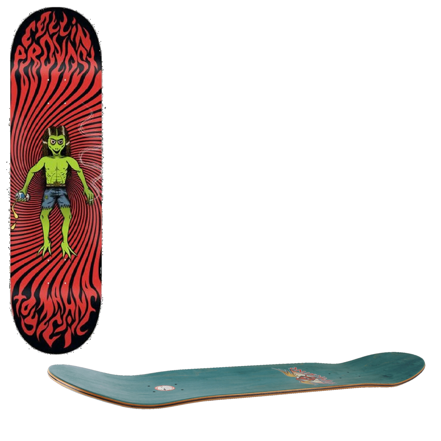 Toy Machine Spun Skateboard Deck - Provost 8.5''