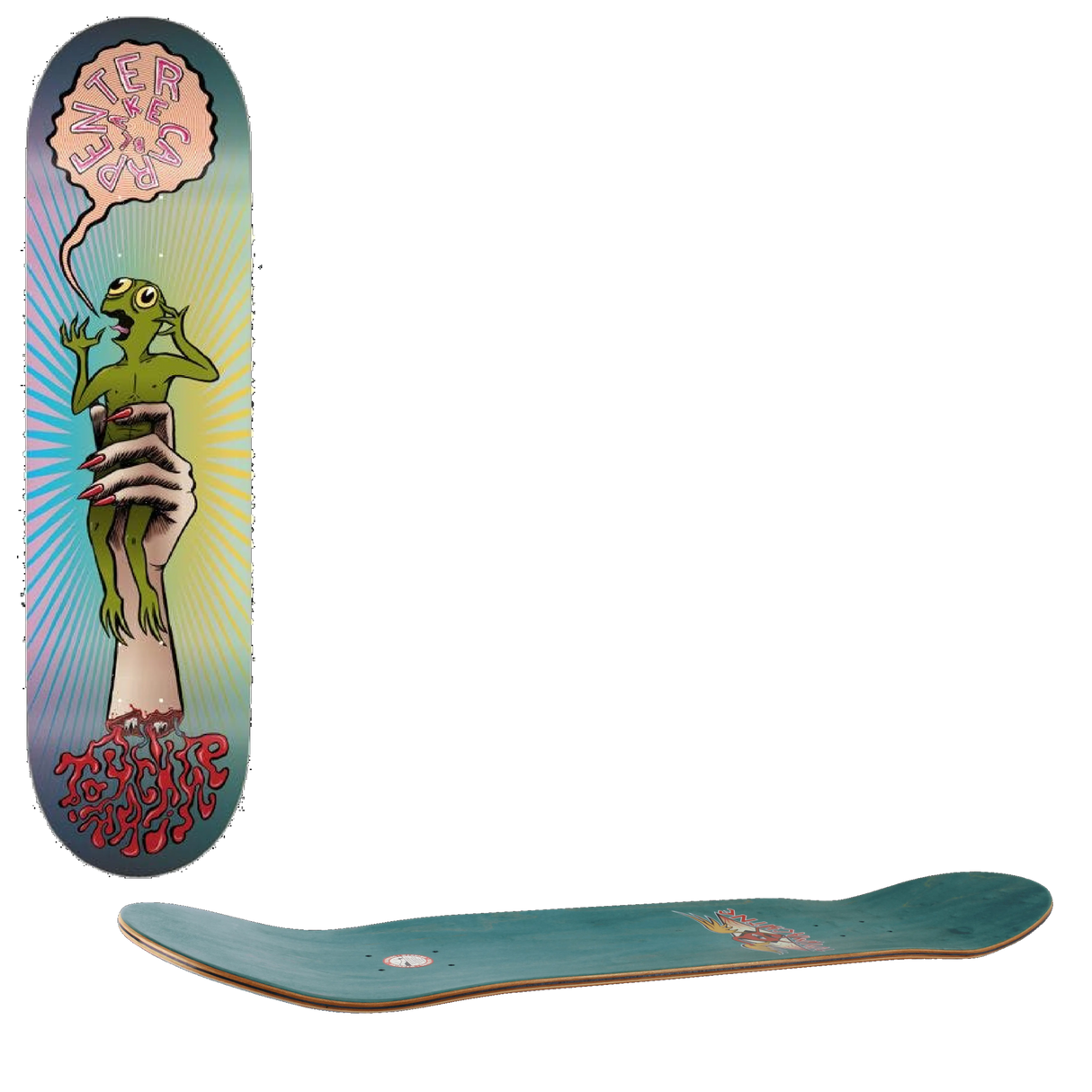 Toy Machine Turtle In Hand Skateboard Deck - Carpenter 8''