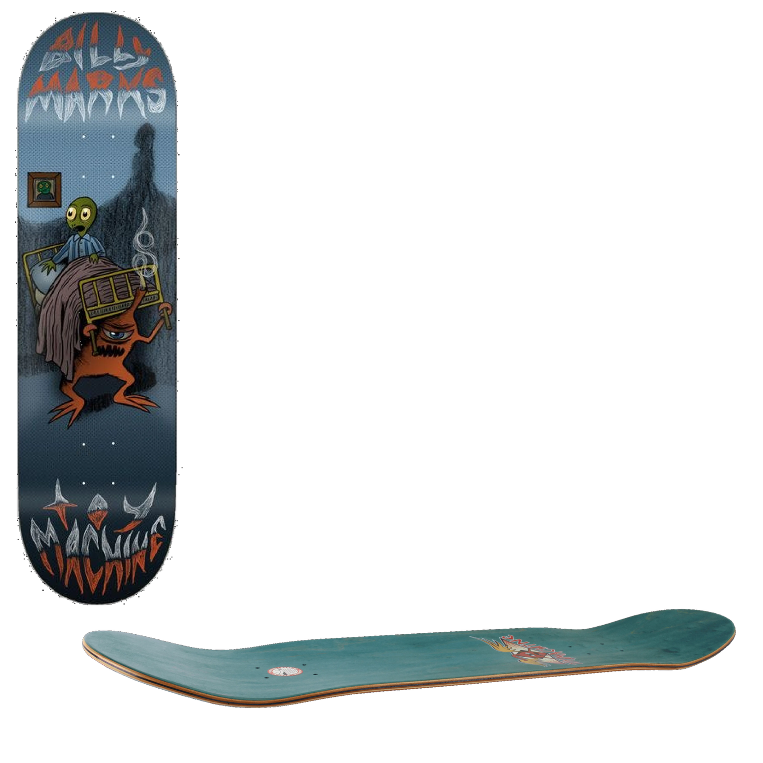 Toy Machine Under The Bed Skateboard Deck - Marks 8''