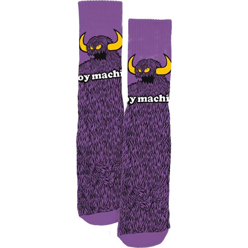 Toy Machine Furry Monster Socks - Purple