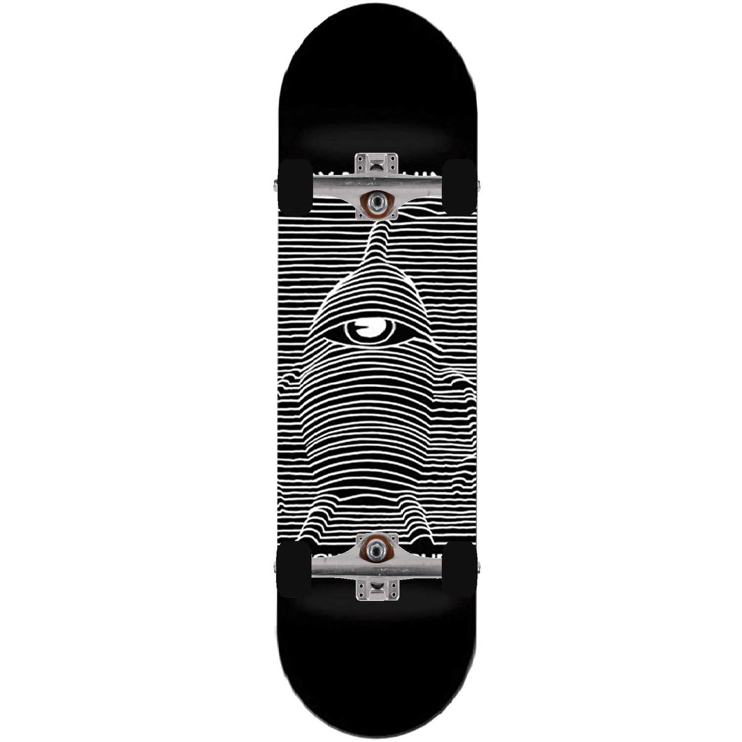 Toy Machine Toy Division Custom Skateboard - Black 8.5"