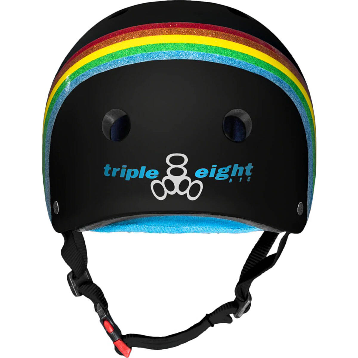 Triple 8 The Certified Sweatsaver Helmet - Rainbow Sparkle / Black