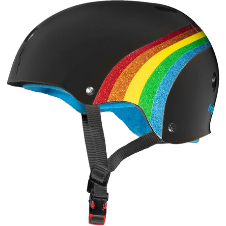 Triple 8 The Certified Sweatsaver Helmet - Rainbow Sparkle / Black LRG/XL