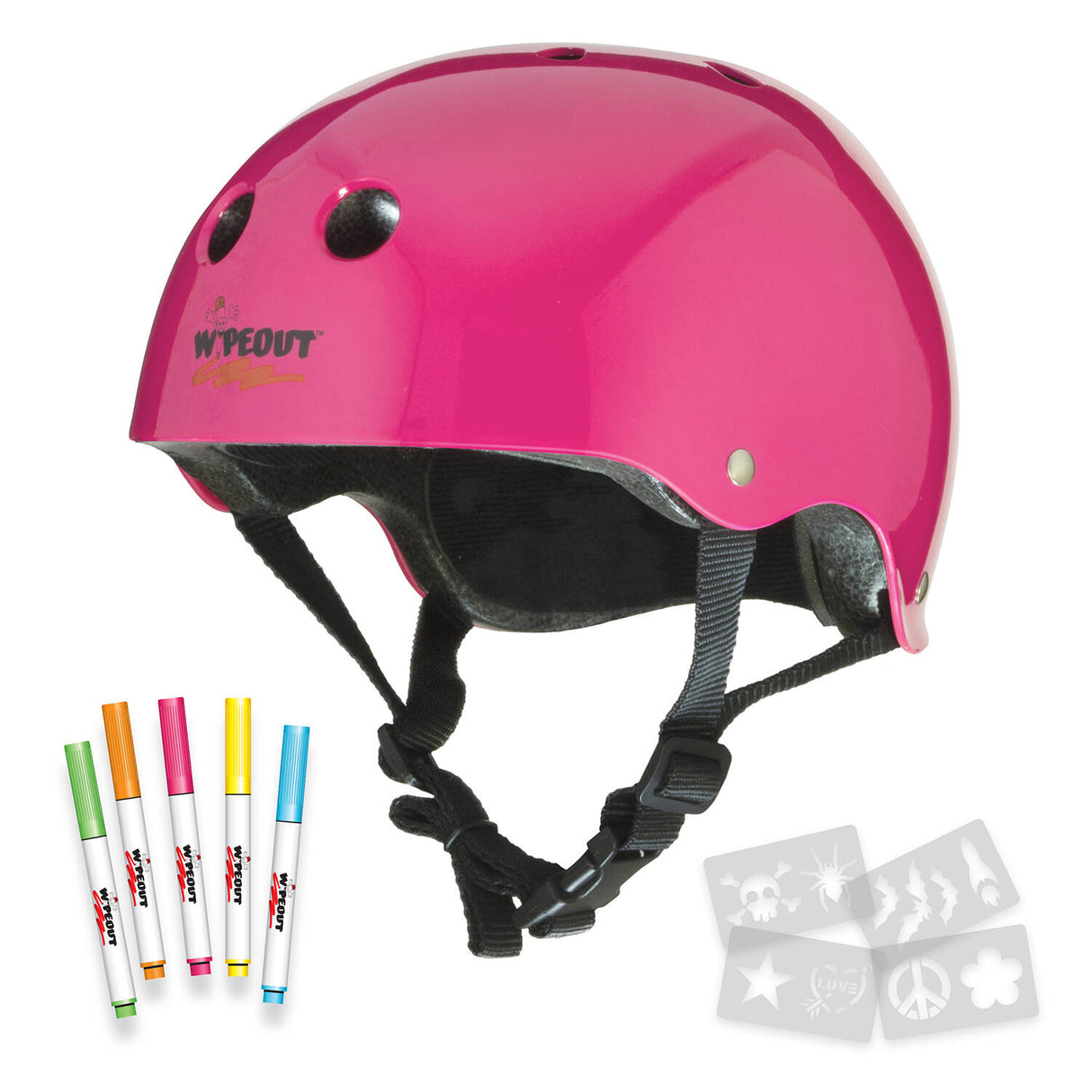 Triple 8 Wipeout Helmet - Pink