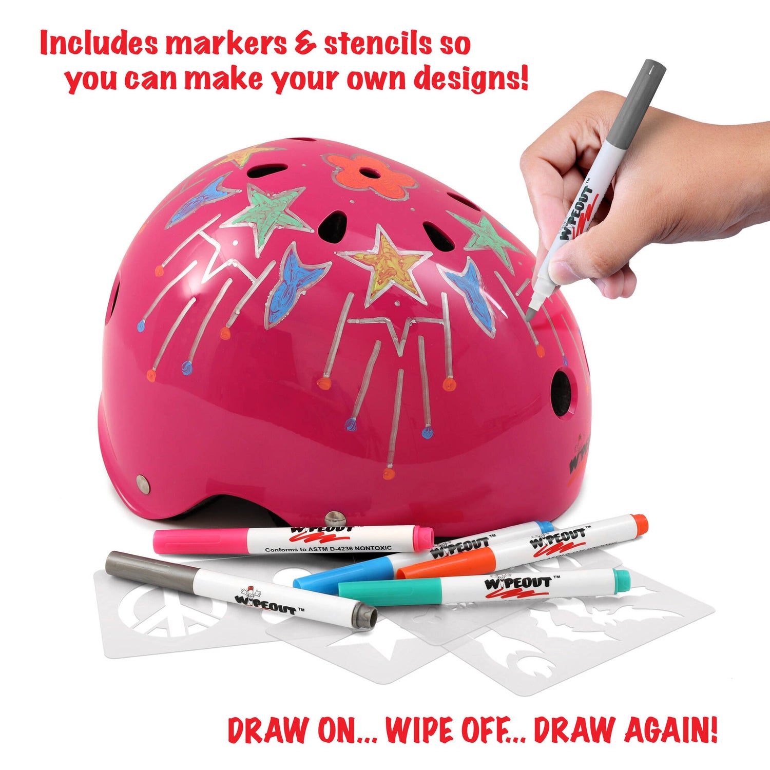 Triple 8 Wipeout Helmet - Pink
