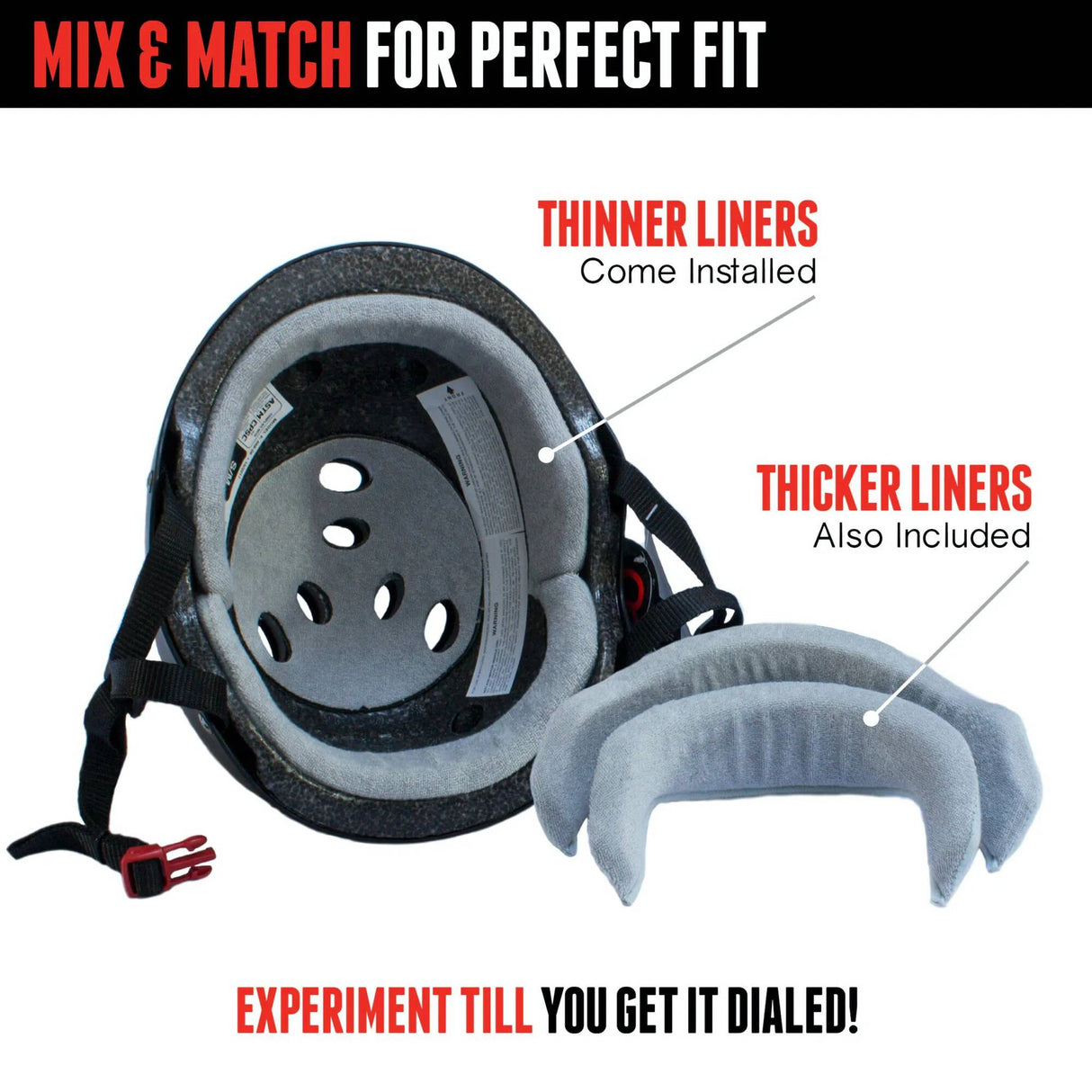 Triple 8 The Certified Sweatsaver Helmet - Rainbow Sparkle