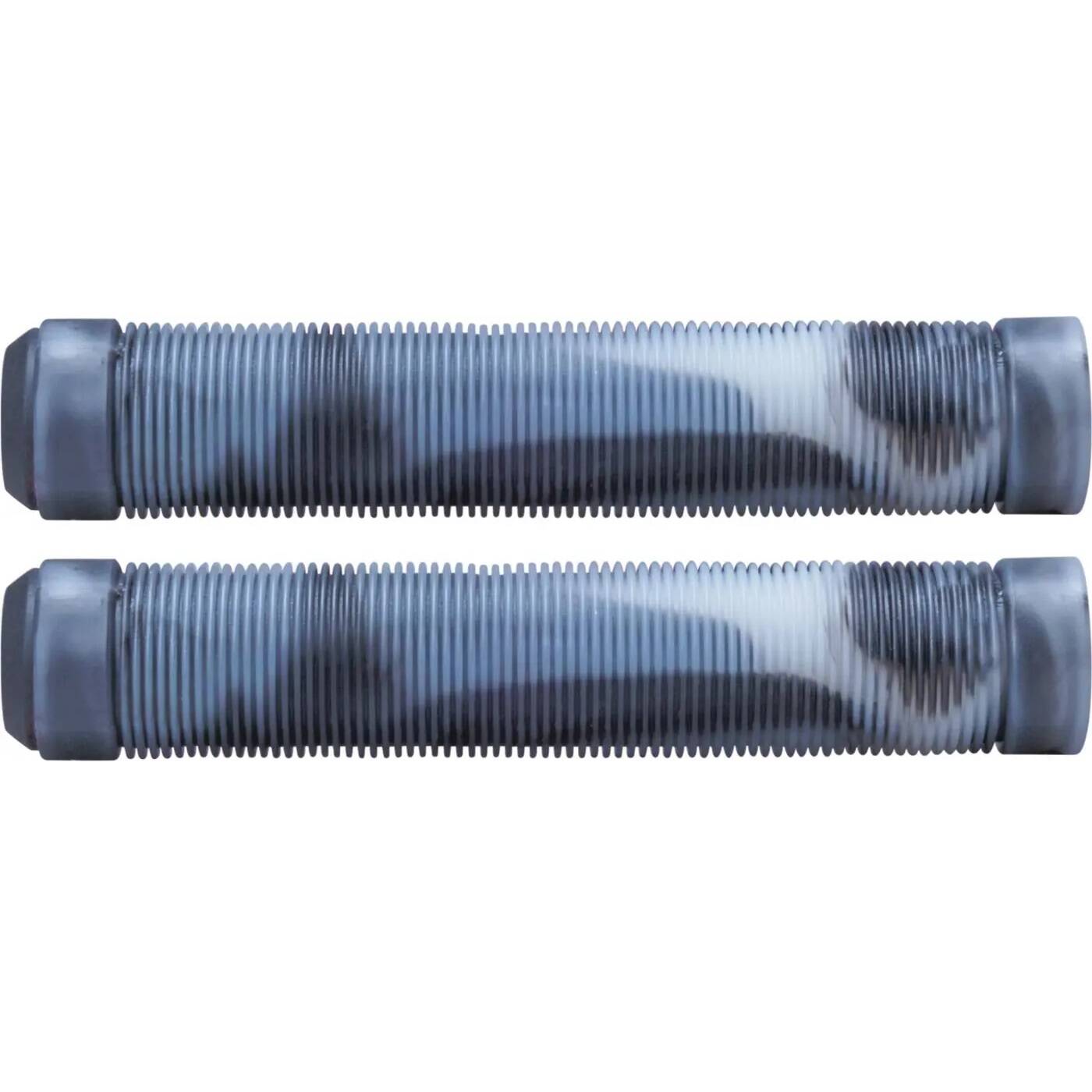 Trynyty Swirl 160mm Scooter Grips - Black/Transparent