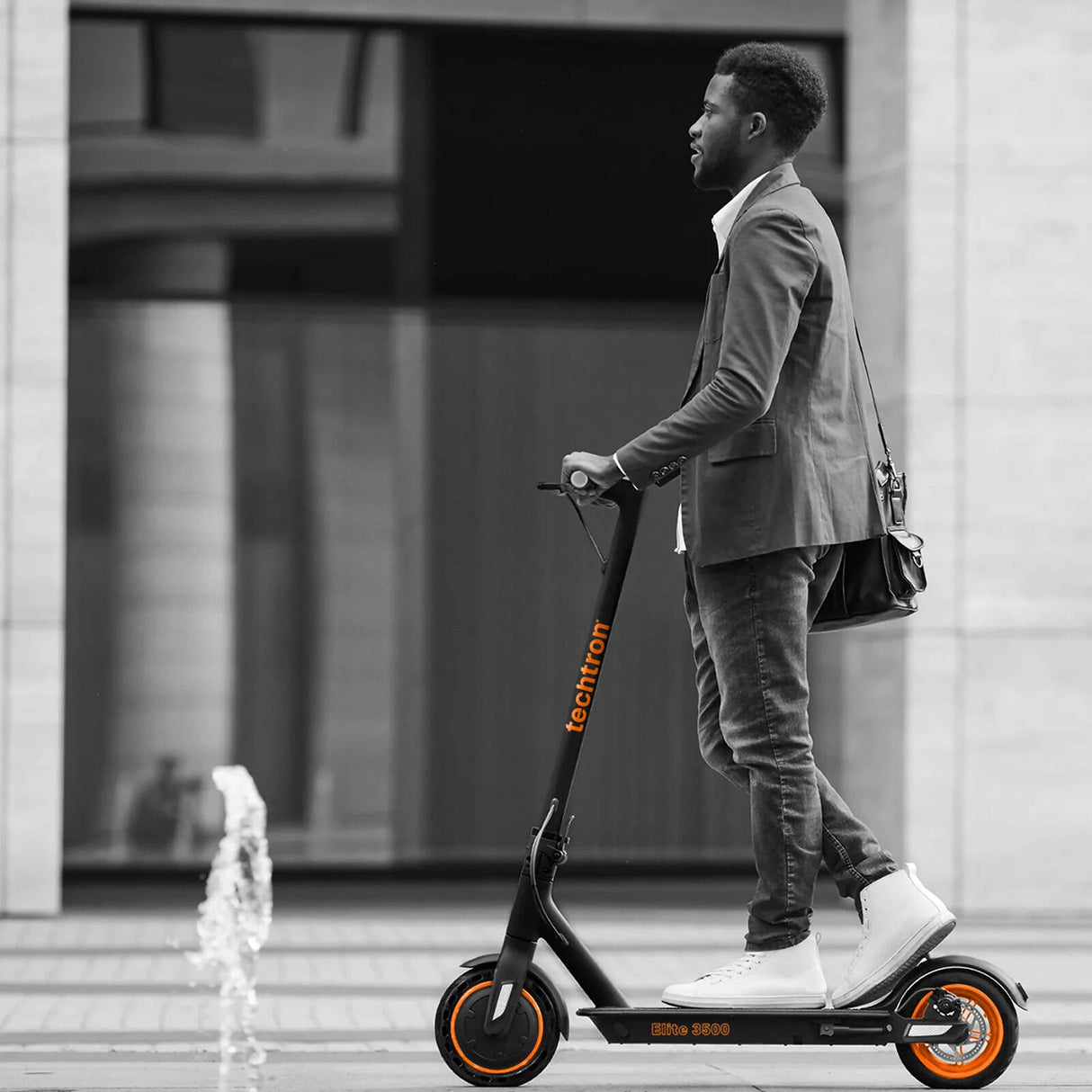 Techtron Elite 3500 Electric Scooter - Black/Orange