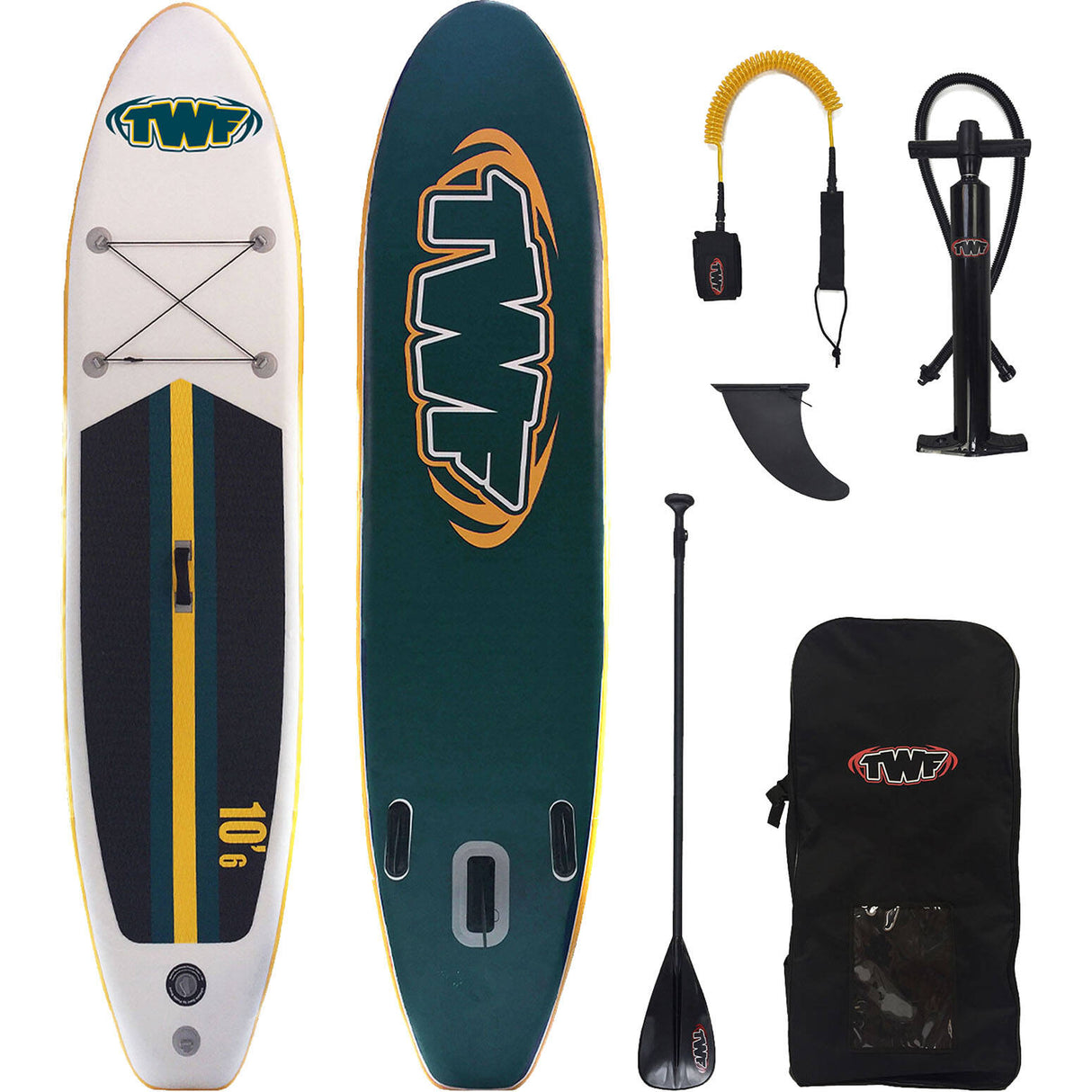 TWF 10'6 iSUP - Yellow/White/Green