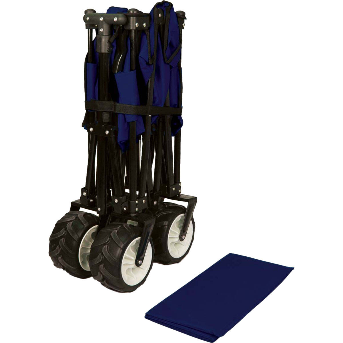 TWF Metal Beach Trolley - Navy/Black