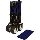 TWF Metal Beach Trolley - Navy/Black