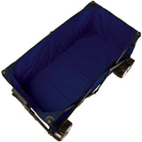 TWF Metal Beach Trolley - Navy/Black