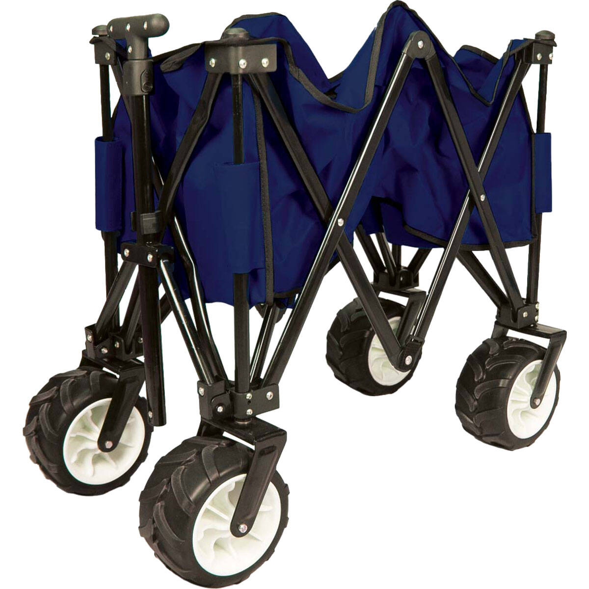 TWF Metal Beach Trolley - Navy/Black