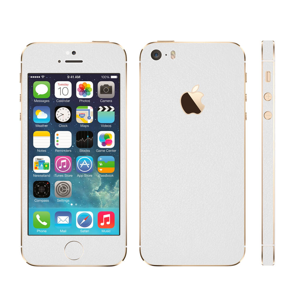 Ukarbon IPhone 5S/SE Skin - White Leather