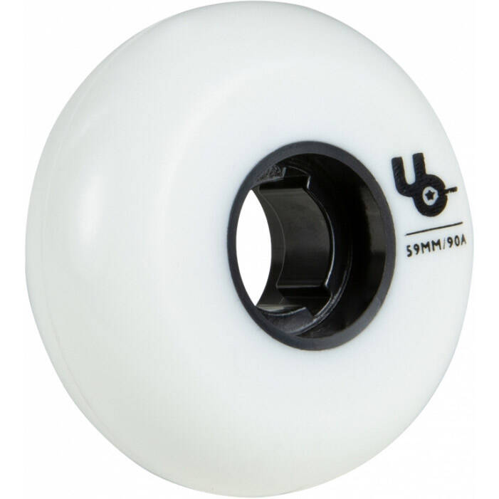 Undercover Team 59mm 90a Inline Skate Wheels - White