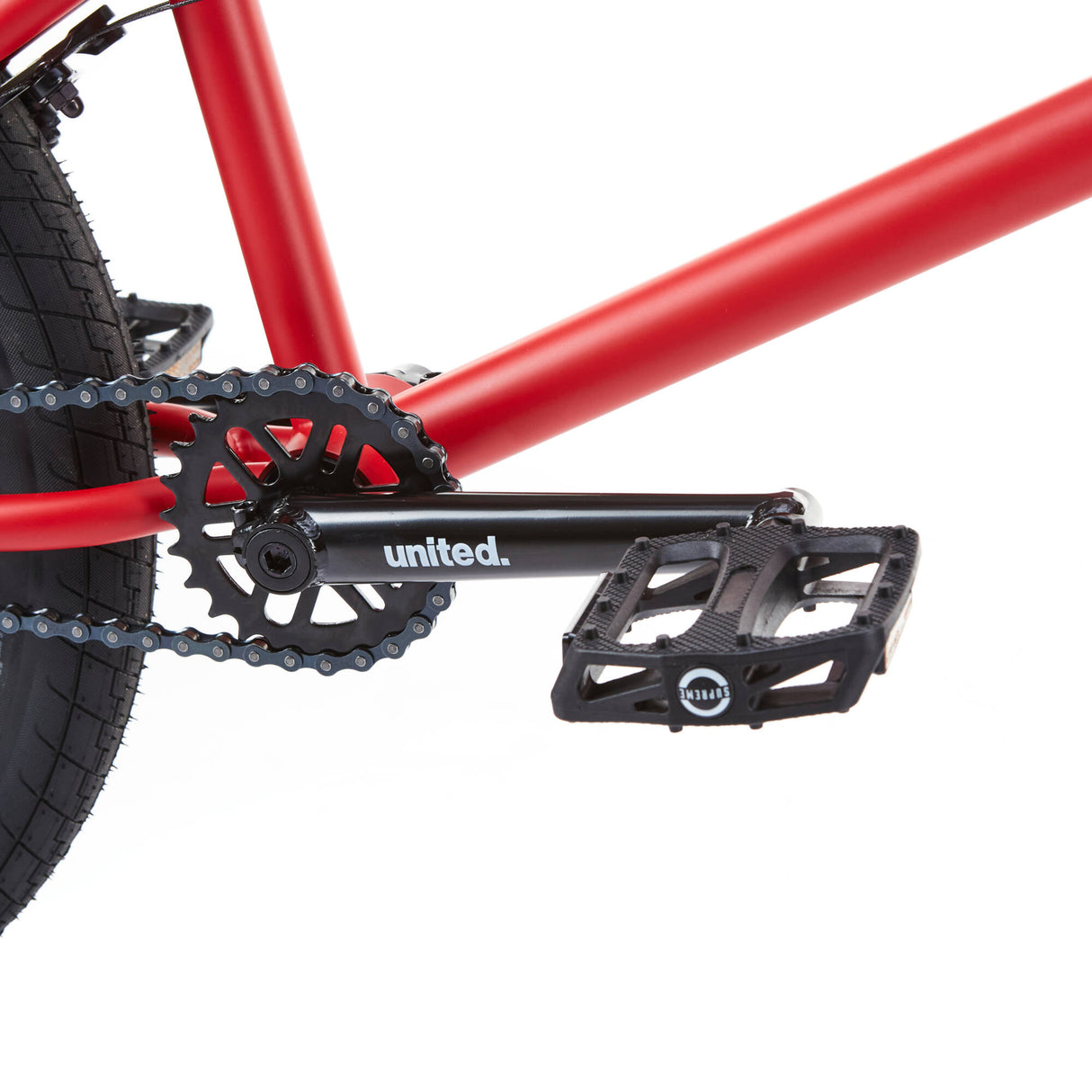 United Supreme 20.5'' Complete BMX - Deep Flat Red