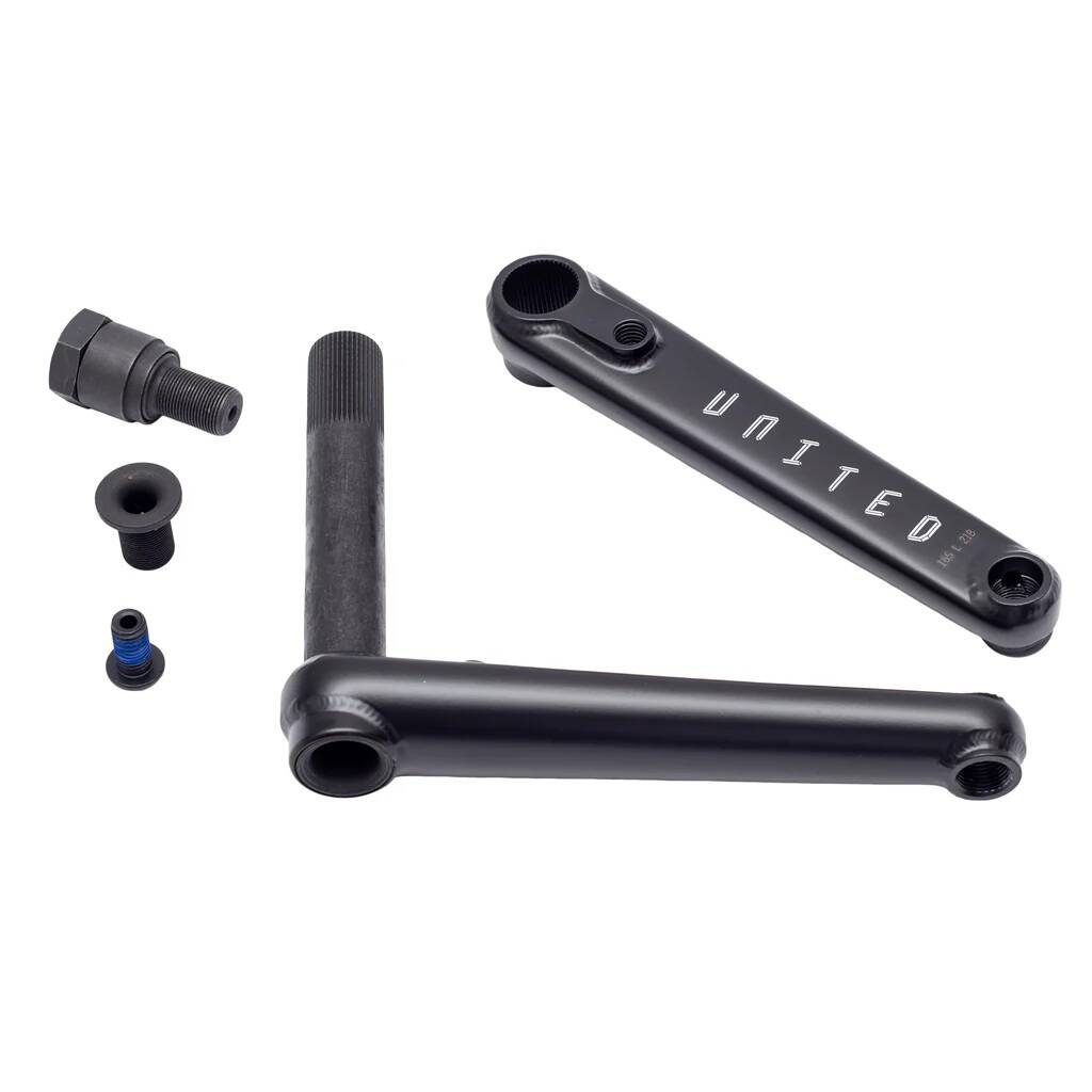 United Severance Regular Bosses BMX Cranks - Flat Black 175mm