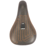 United Squad Fat Pivotal Seat BMX Seat - Black w/ Orange Stitch
