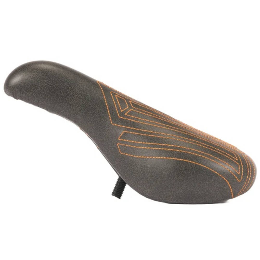 United Squad Fat Pivotal Seat BMX Seat - Black w/ Orange Stitch