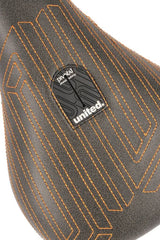 United Squad Fat Pivotal Seat BMX Seat - Black w/ Orange Stitch