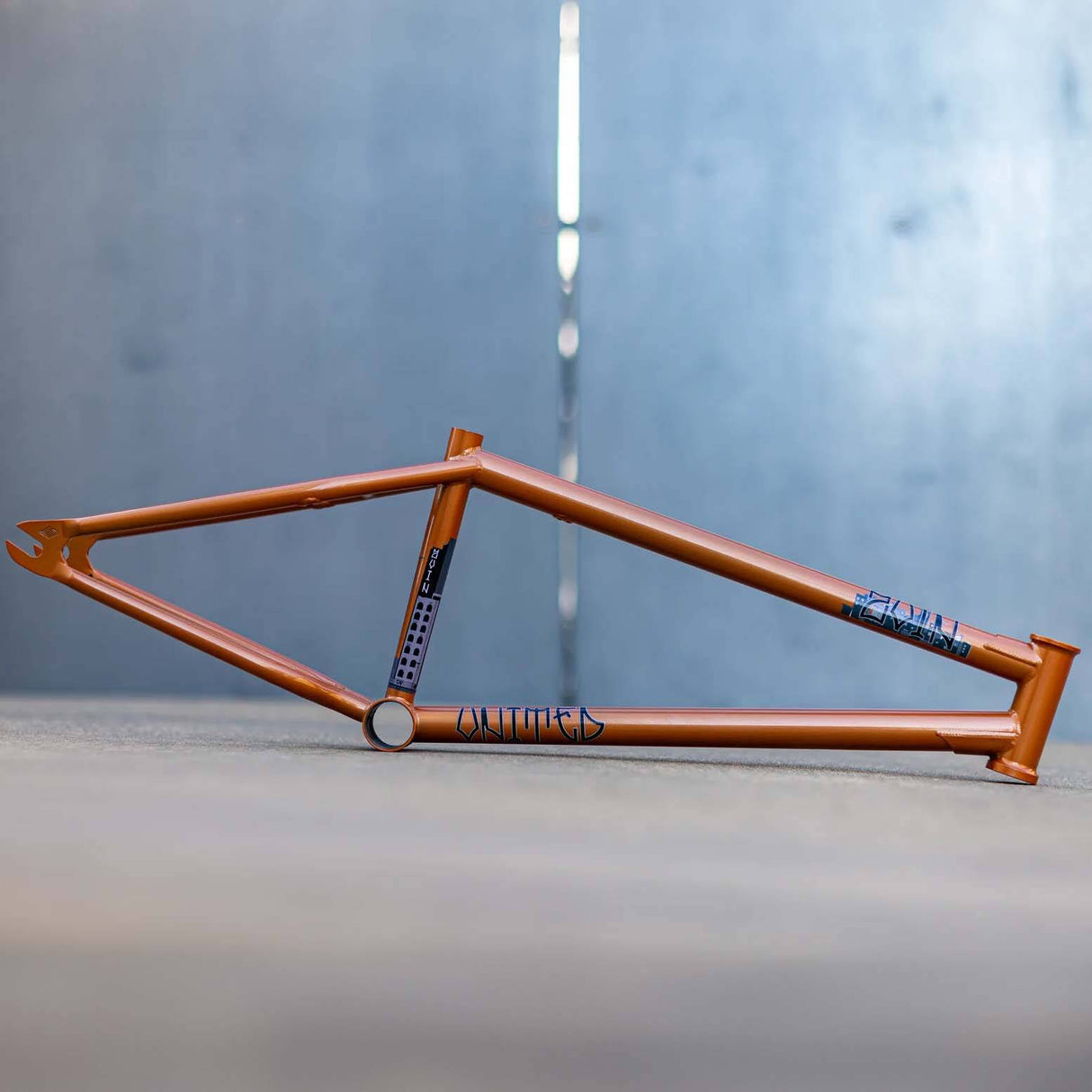 United Zuin Miki Fleck Signature 21.25" BMX Frame - Trans Bronze