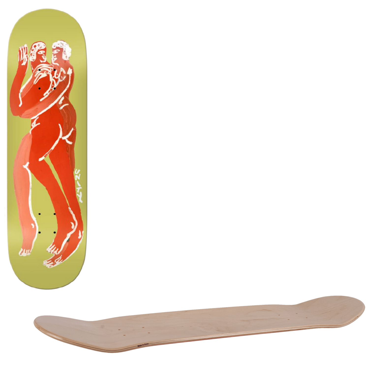 Unity You And Me Tf Skateboard Deck 8.06"