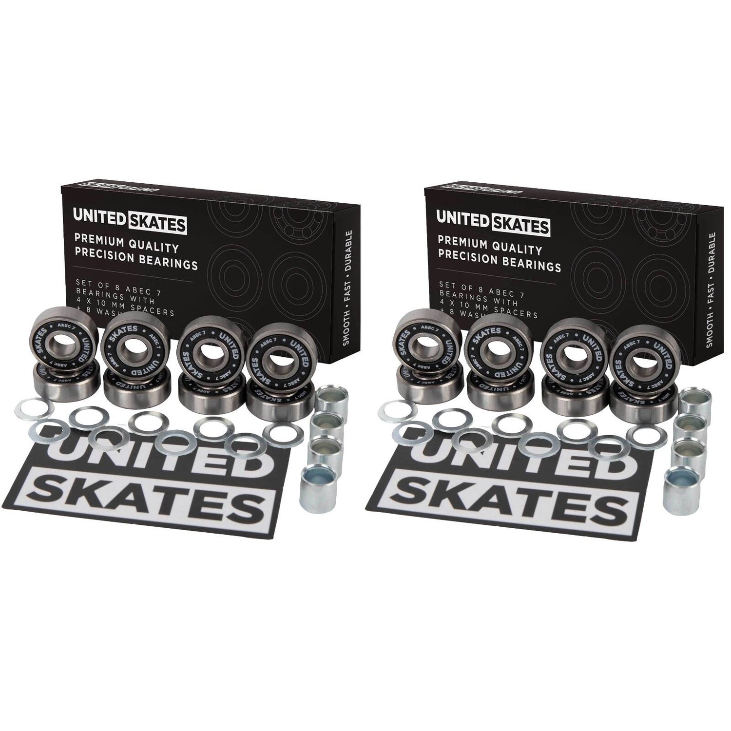 United Skates ABEC 7 Bearings (Pack of 16)