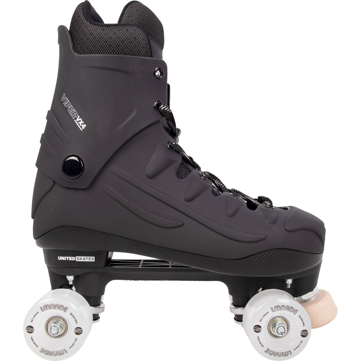 United Skates X LMNADE VX4 Elite Quad Roller Skates - White LED