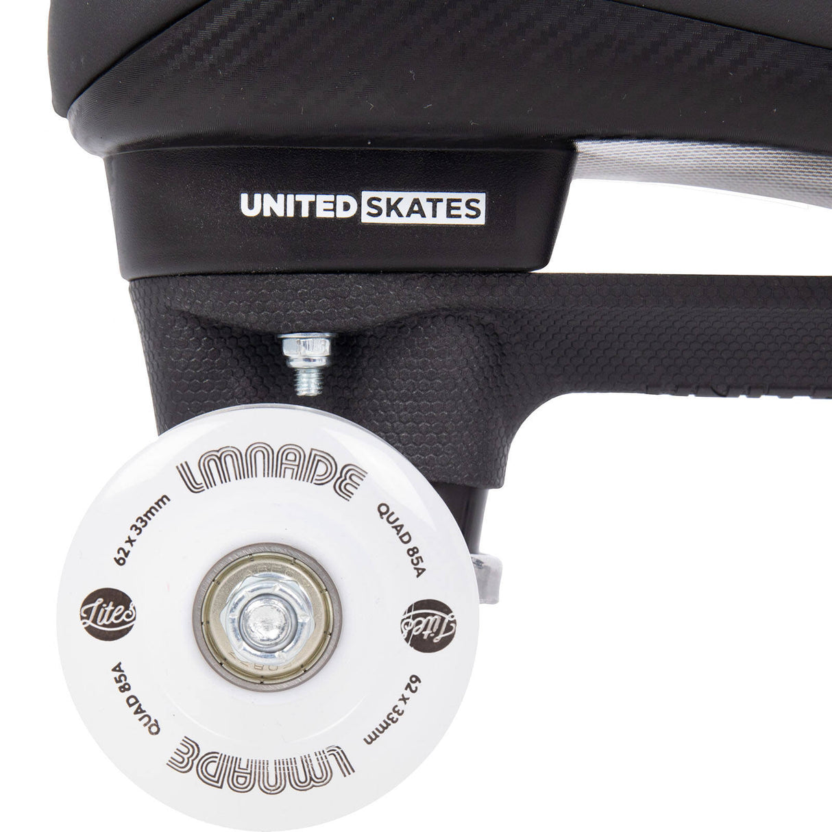 United Skates X LMNADE VX4 Elite Quad Roller Skates - White LED