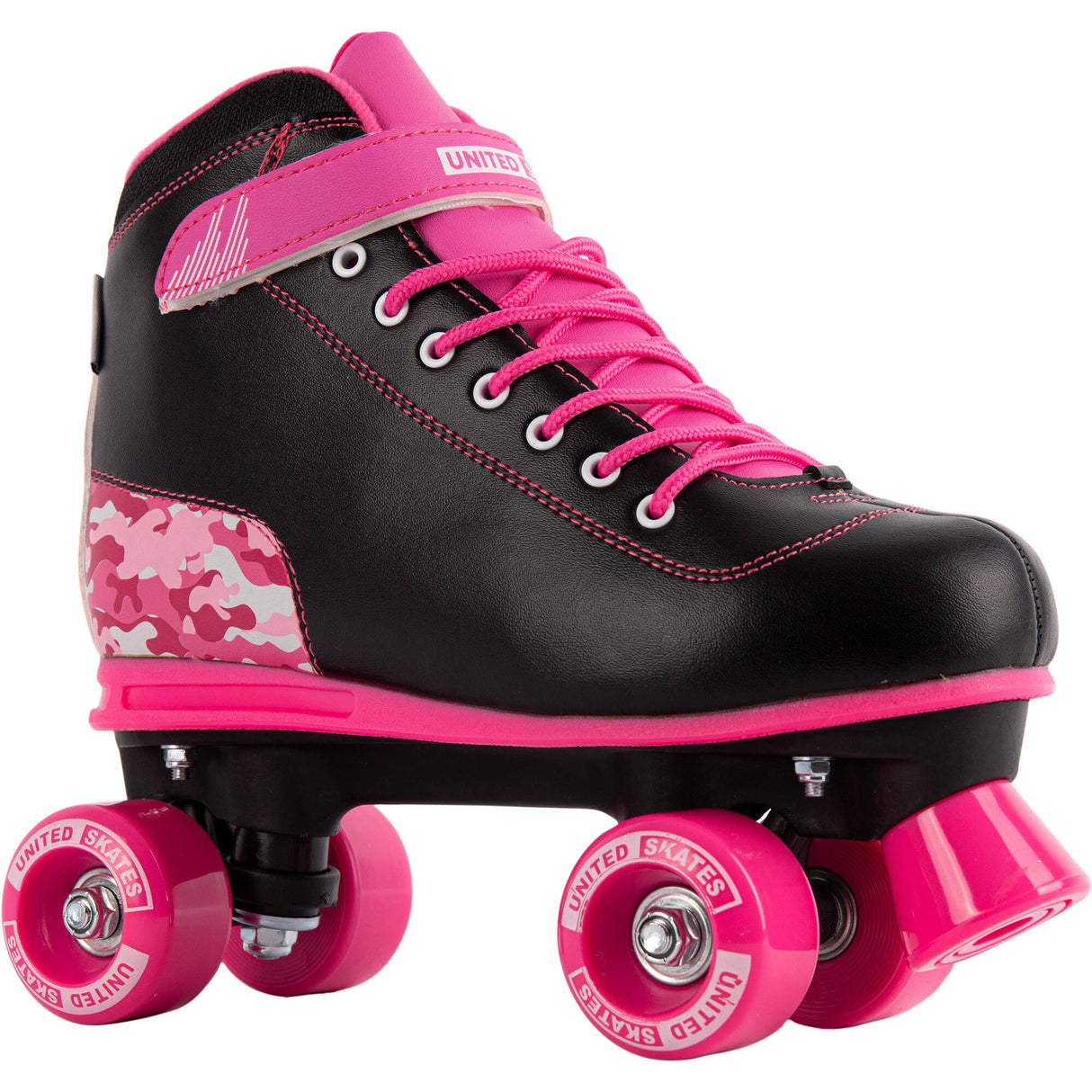 United Skates Vibe Quad Roller Skates - Camo Pink