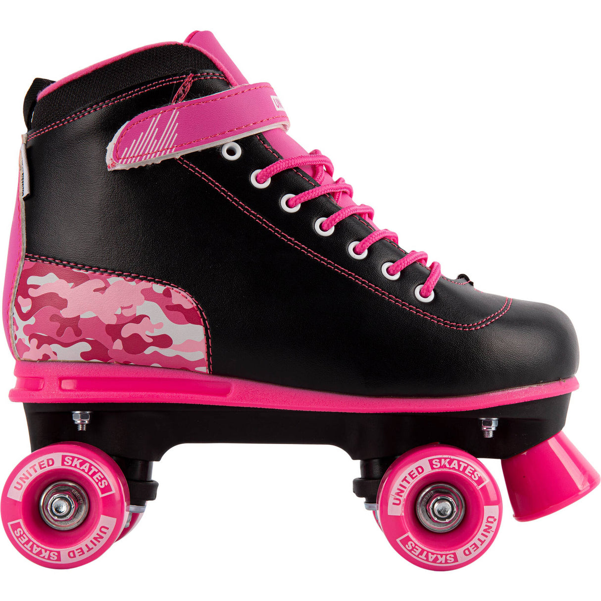 United Skates Vibe Quad Roller Skates - Camo Pink