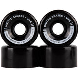 United Skates VX4 65mm x 36mm 78A Quad Roller Skate Wheels - Black