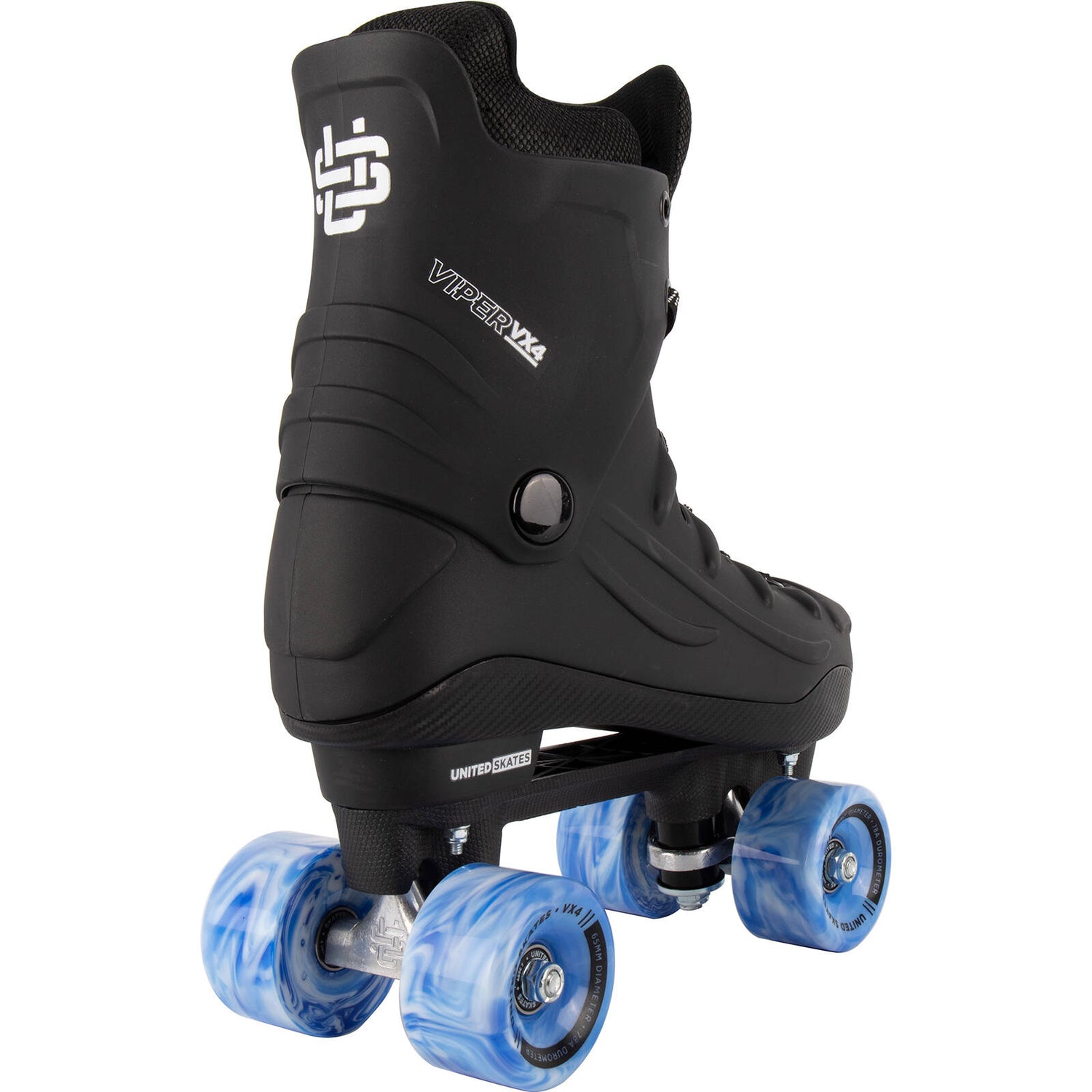 United Skates VX4 Elite Quad Roller Skates - Marble Blue/White