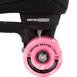 United Skates VX4 Elite Quad Roller Skates - Marble Pink/White
