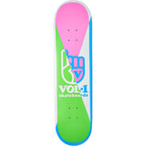 Vol.1 Frames Skateboard Deck - Green/Pink 8.125''
