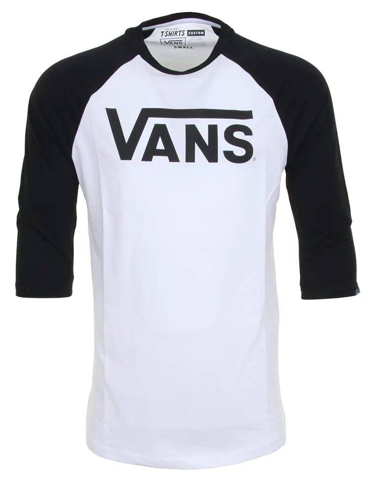 Vans Classic Raglan T Shirt - White/Black