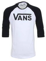 Vans Classic Raglan T Shirt - White/Black